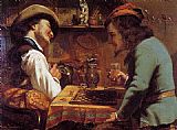 Gustave Courbet Famous Paintings - The Draughts Players